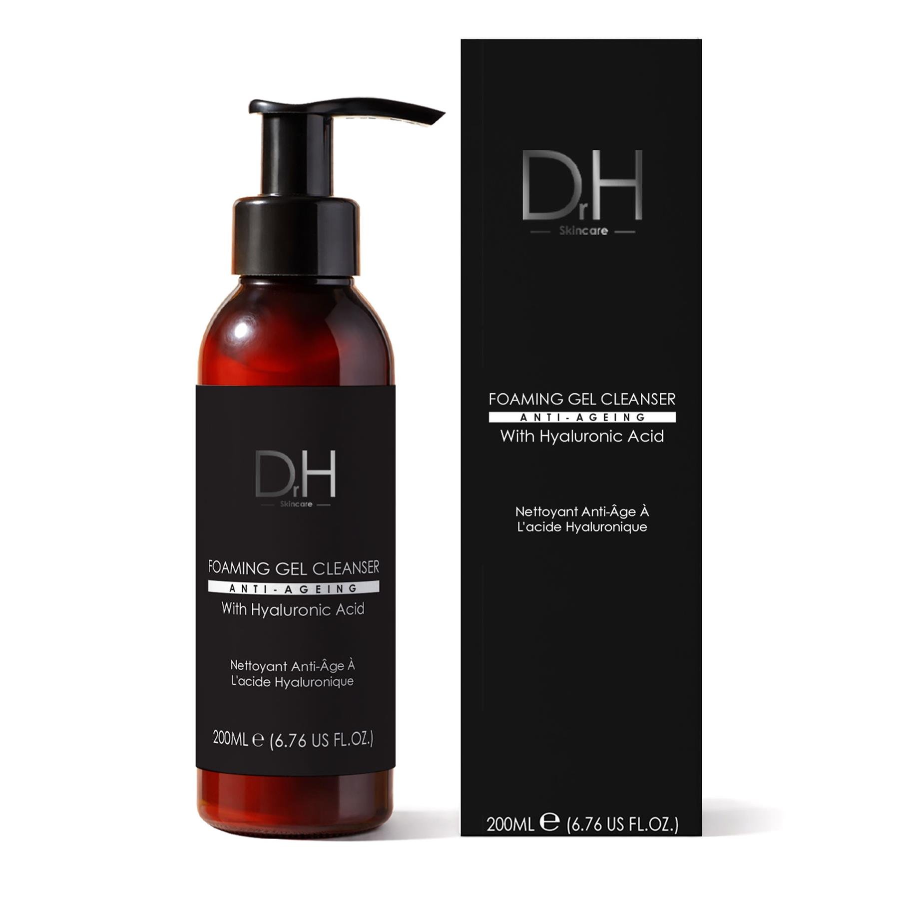 Dr H Anti-Ageing Foaming Gel Cleanser with Hyaluronic Acid - 200ml