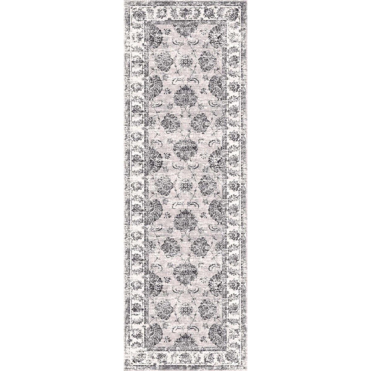 The Rugs Grey Sulus Vintage Runner Rug - 60 x 180cm