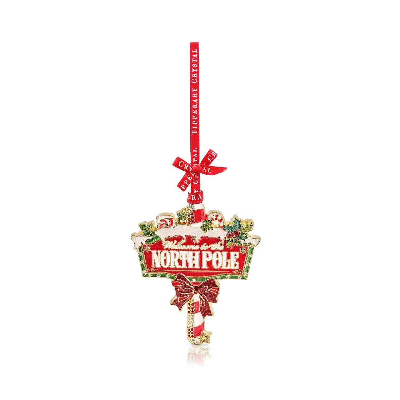 Tipperary Metal Sparkle North Pole Hanging Decoration