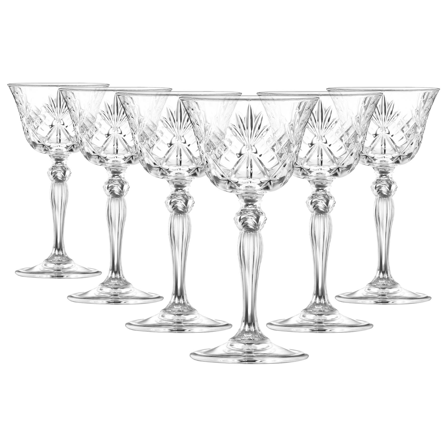 RCR Crystal Melodia Glass Champagne Saucers 160ml - Pack of 6