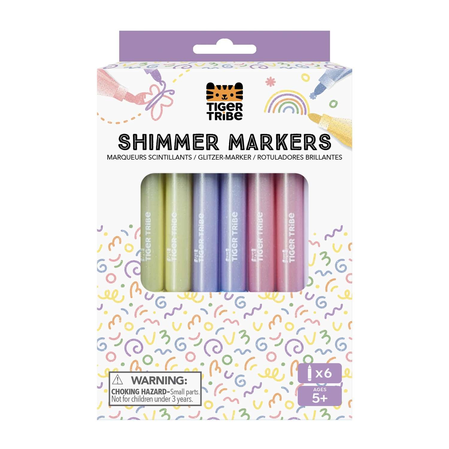 Tiger Tribe Shimmer Markers - 5 Years +