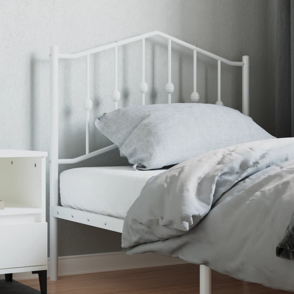 Walplus Steel Replacement Headboard - White - 95 x 4 x 98 cm