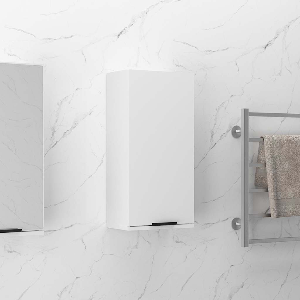 Walplus Compact Bathroom Cabinet - White - 32 x 20 x 67 cm