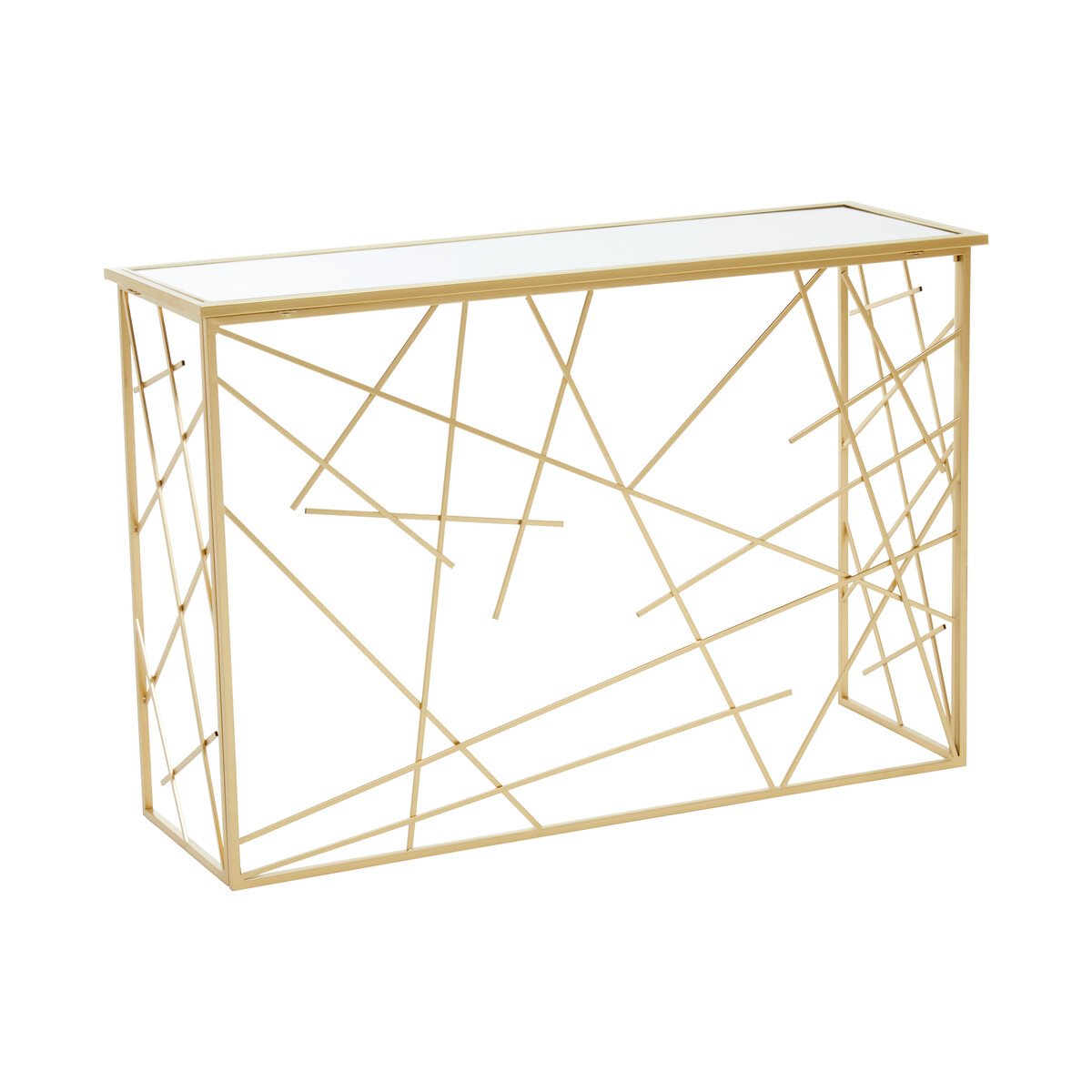 Orsina Farran Mirror Top Console Table – Gold