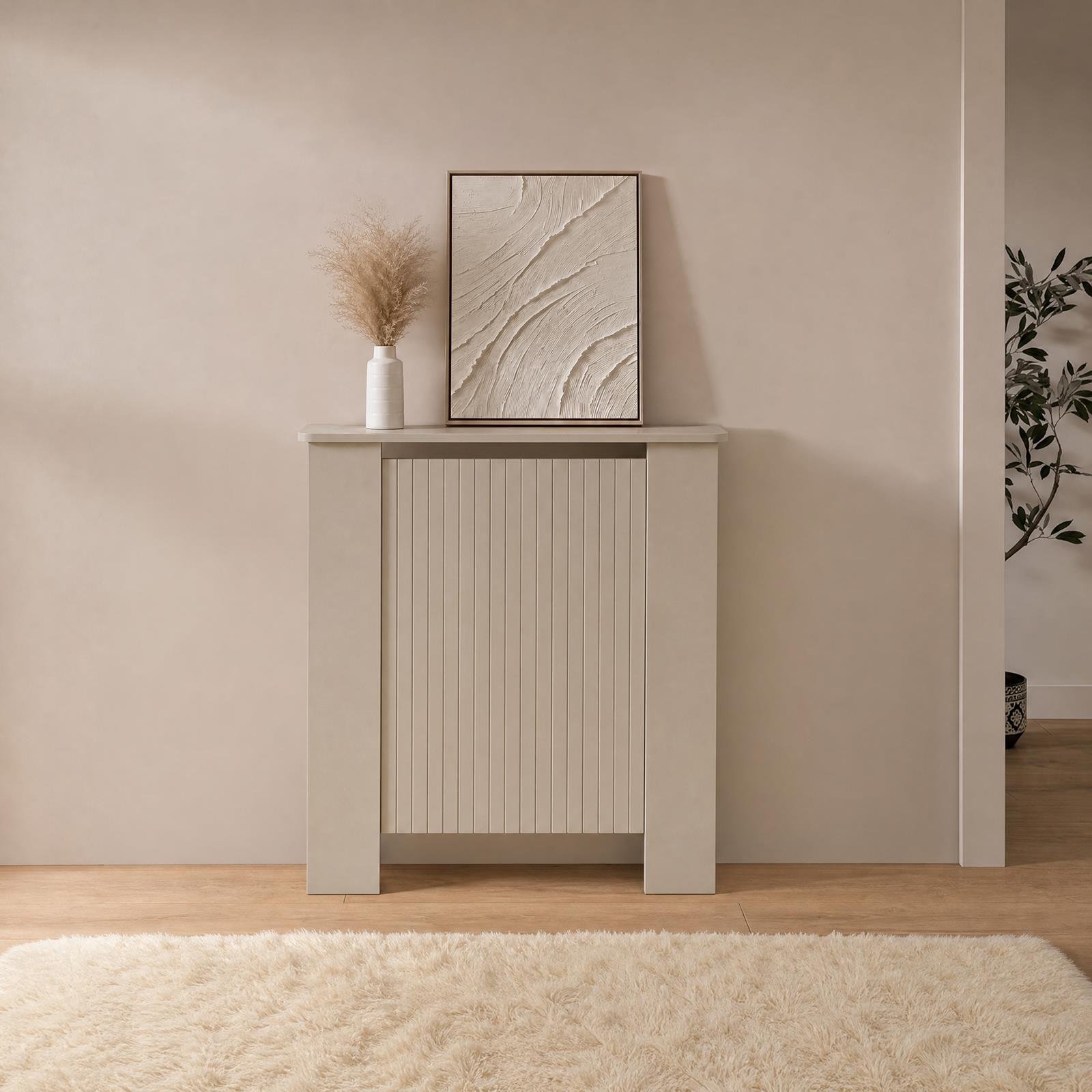 OHS Ribbed Radiator Cover - Stone - Small