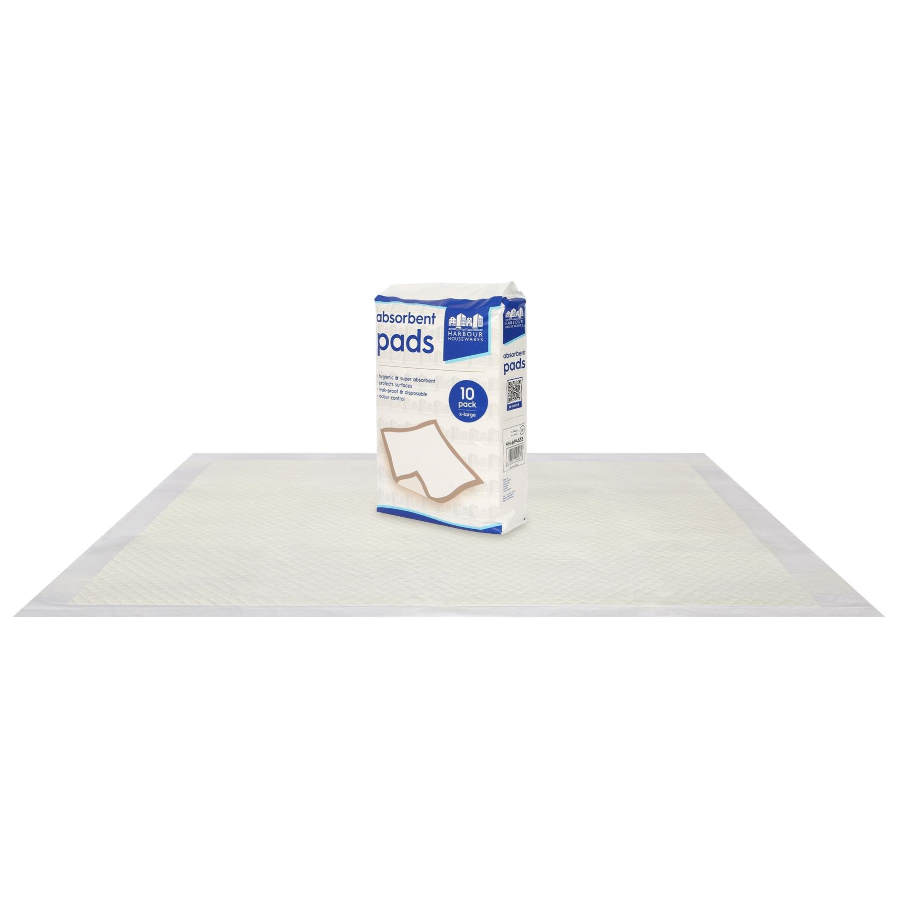 Harbour Housewares Disposable Incontinence Bed Pads - Pack of 10