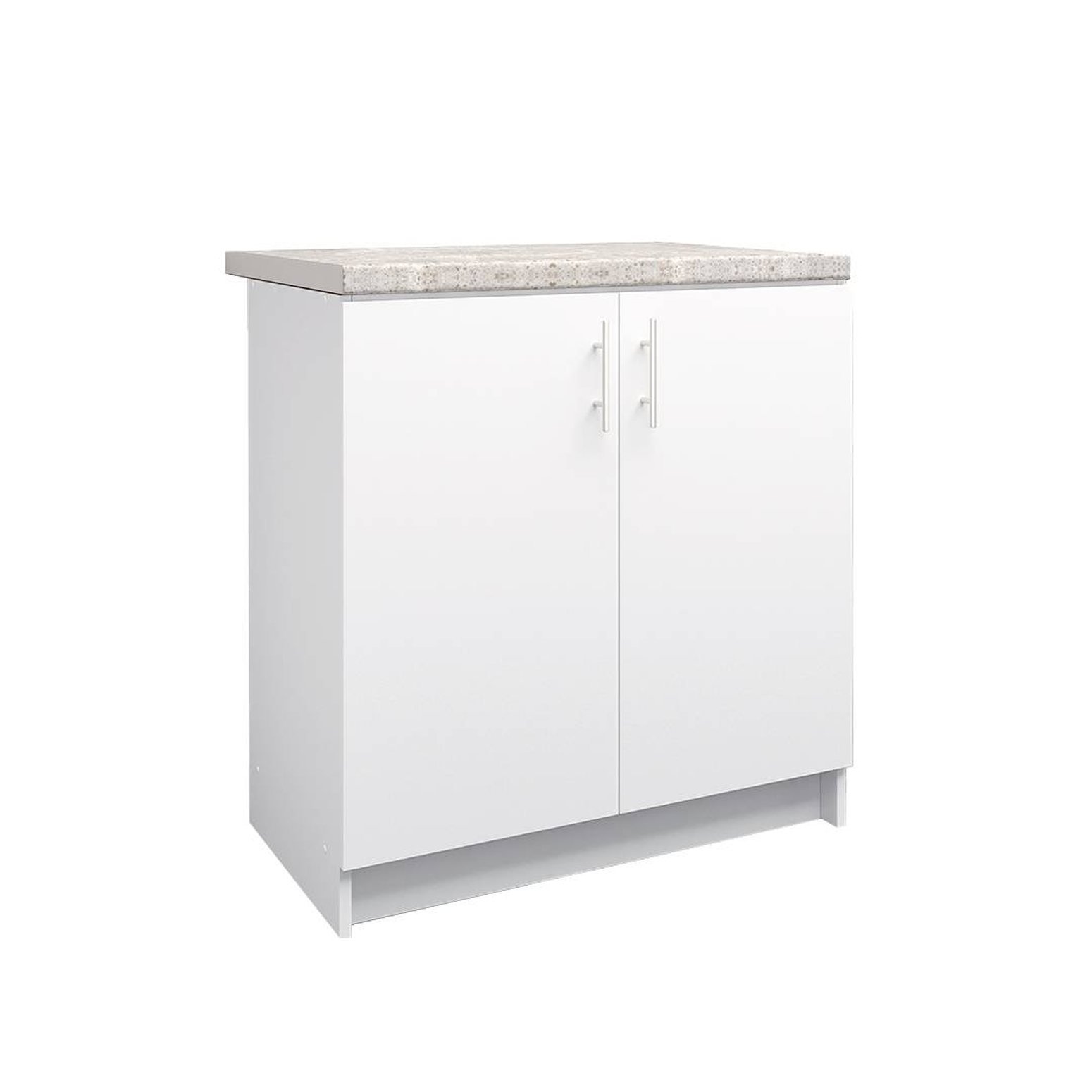 JD Greta 800mm Base Cabinet with 2 Doors & Worktop - White Matt