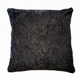 New Edge Blinds Crushed Velvet Black Cushion Cover - 43 x 43cm