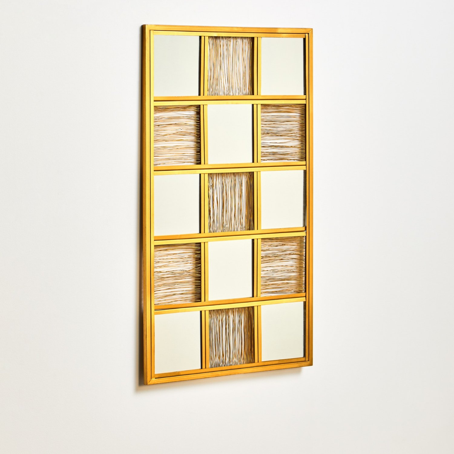 Orsina Enzo Wire Wall Mirror – Gold