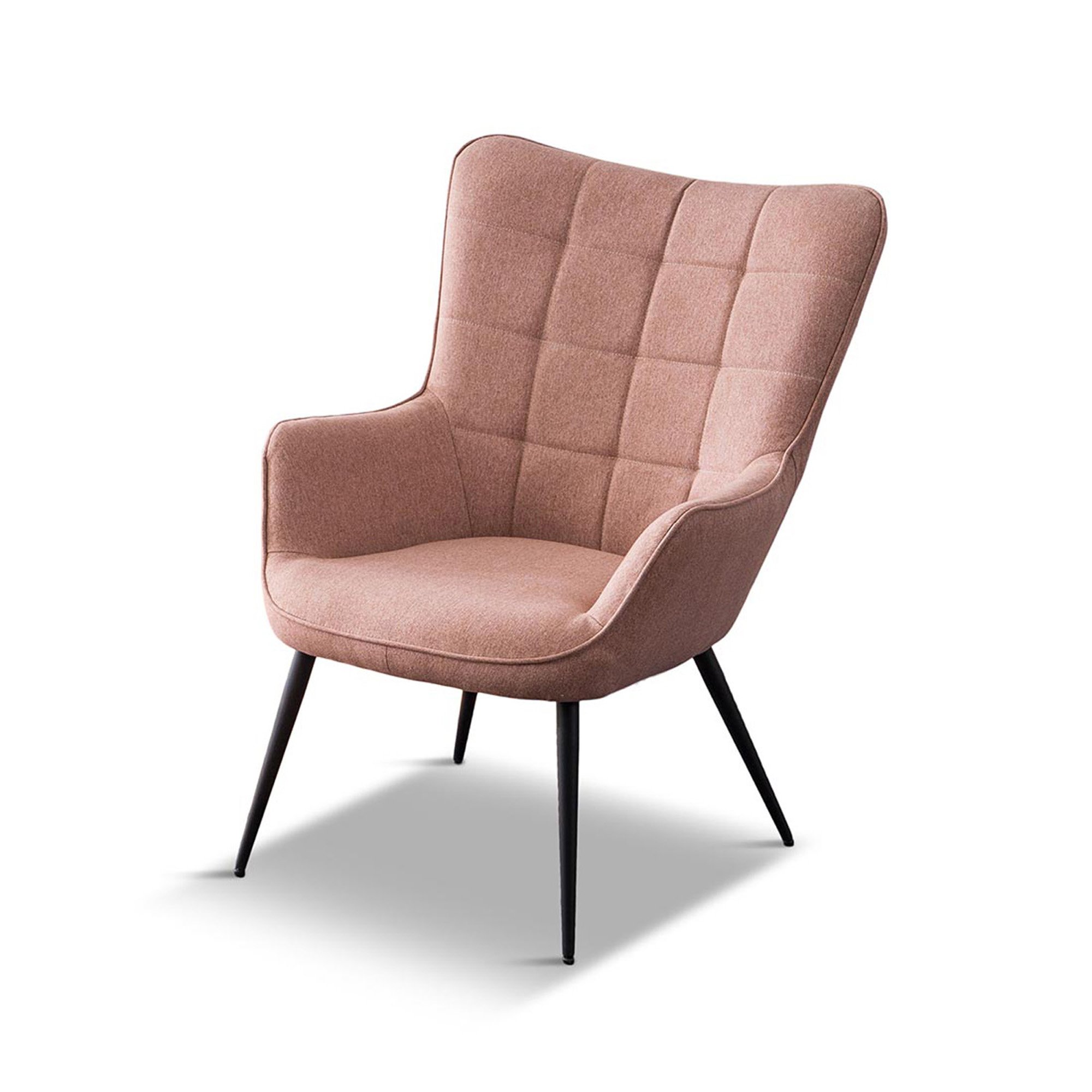 Furniture Online Vera Fabric Occasional Living Room Accent Chair - Pink