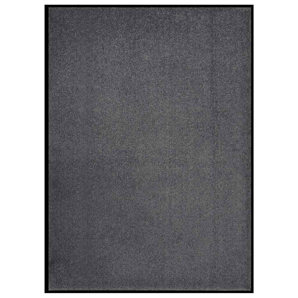 Walplus Non Slip Polypropylene Doormat - Anthracite - 60 x 80 cm