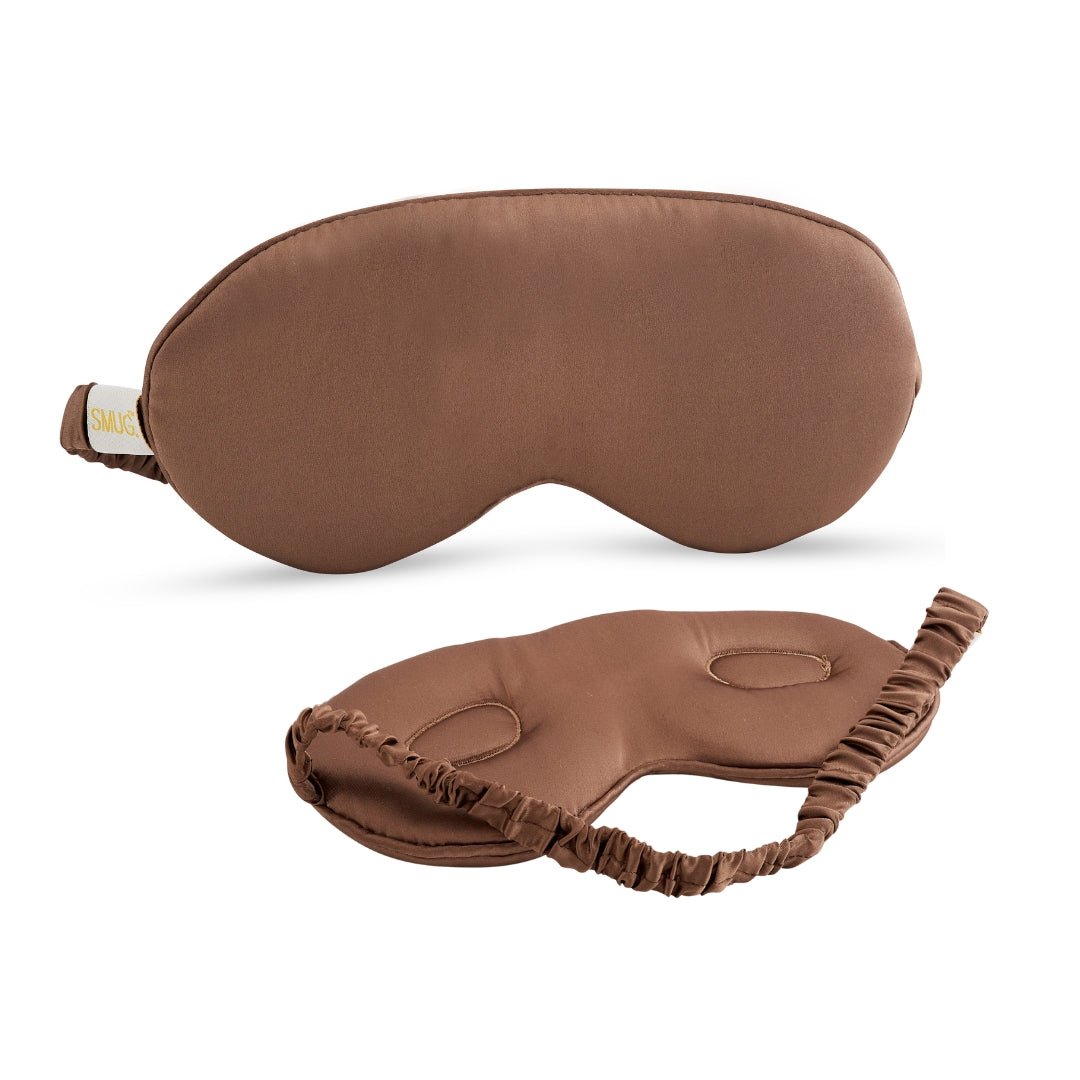SMUG Satin Padded Sleep Mask - Mocha