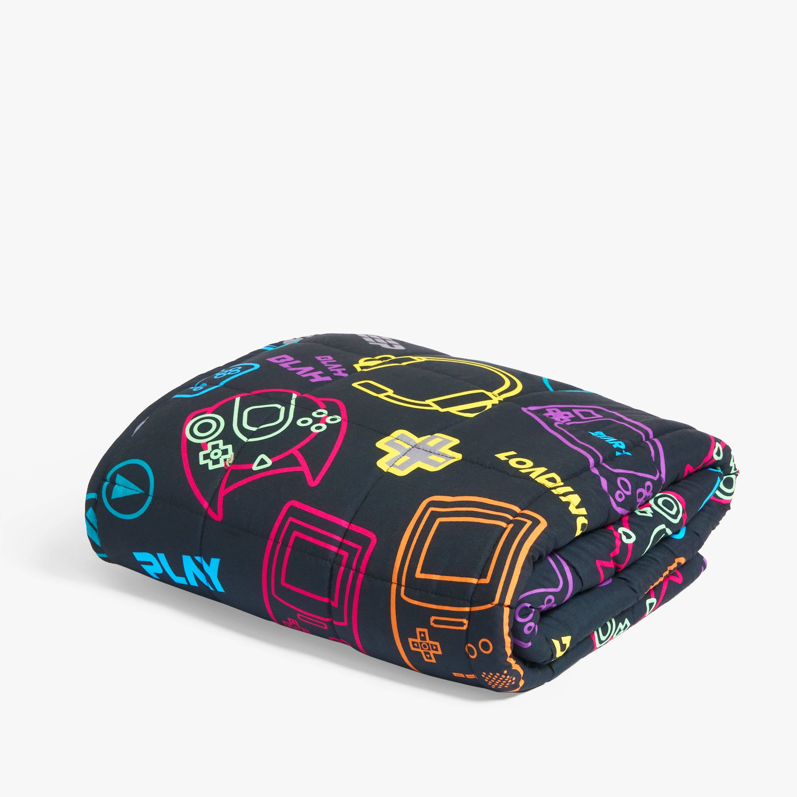 OHS Kids Gaming 3kg Weighted Blanket 100 x 150cm - Black