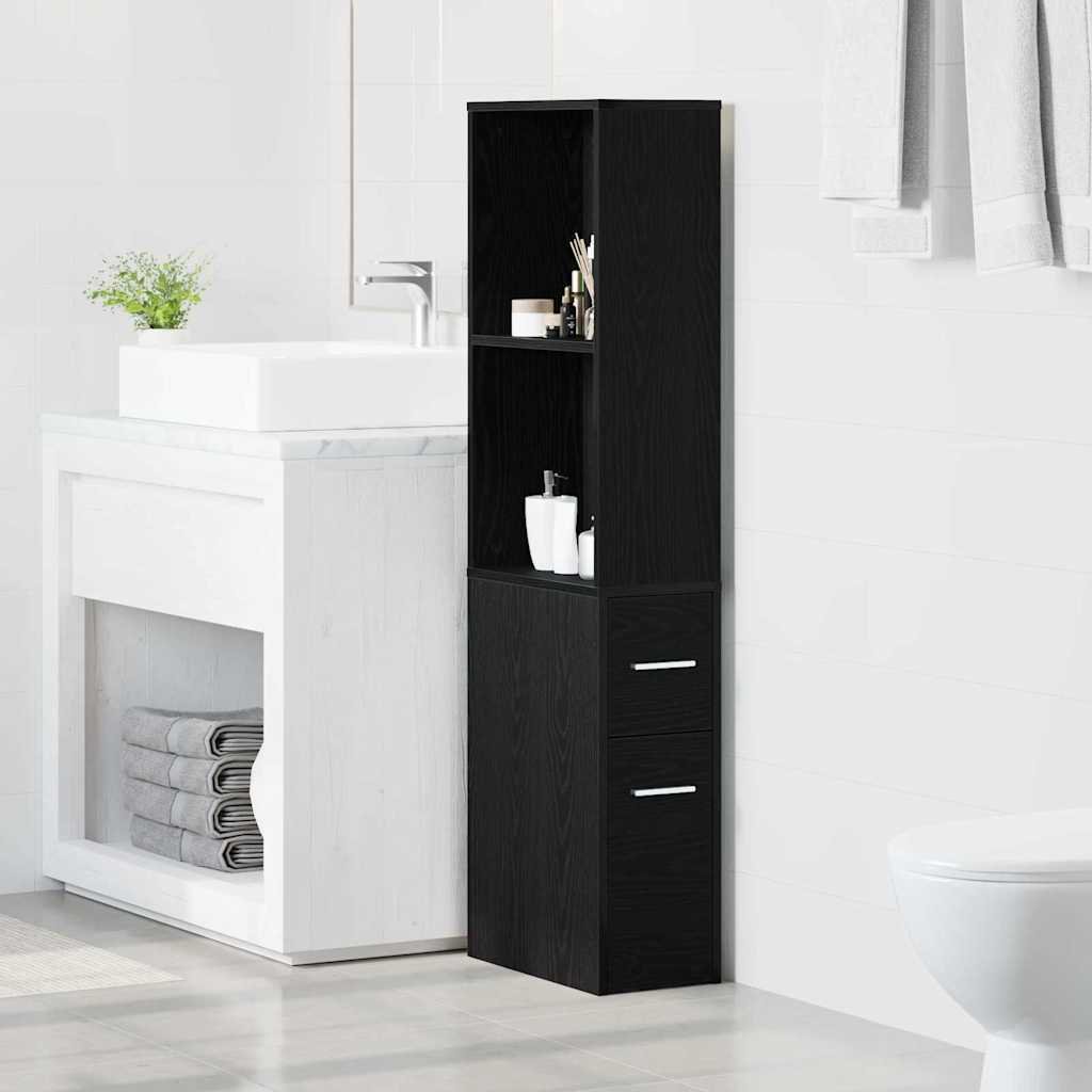 Walplus Engineered Wood Wall Mounted Cupboard - Red - 22 x 41 x 135 cm