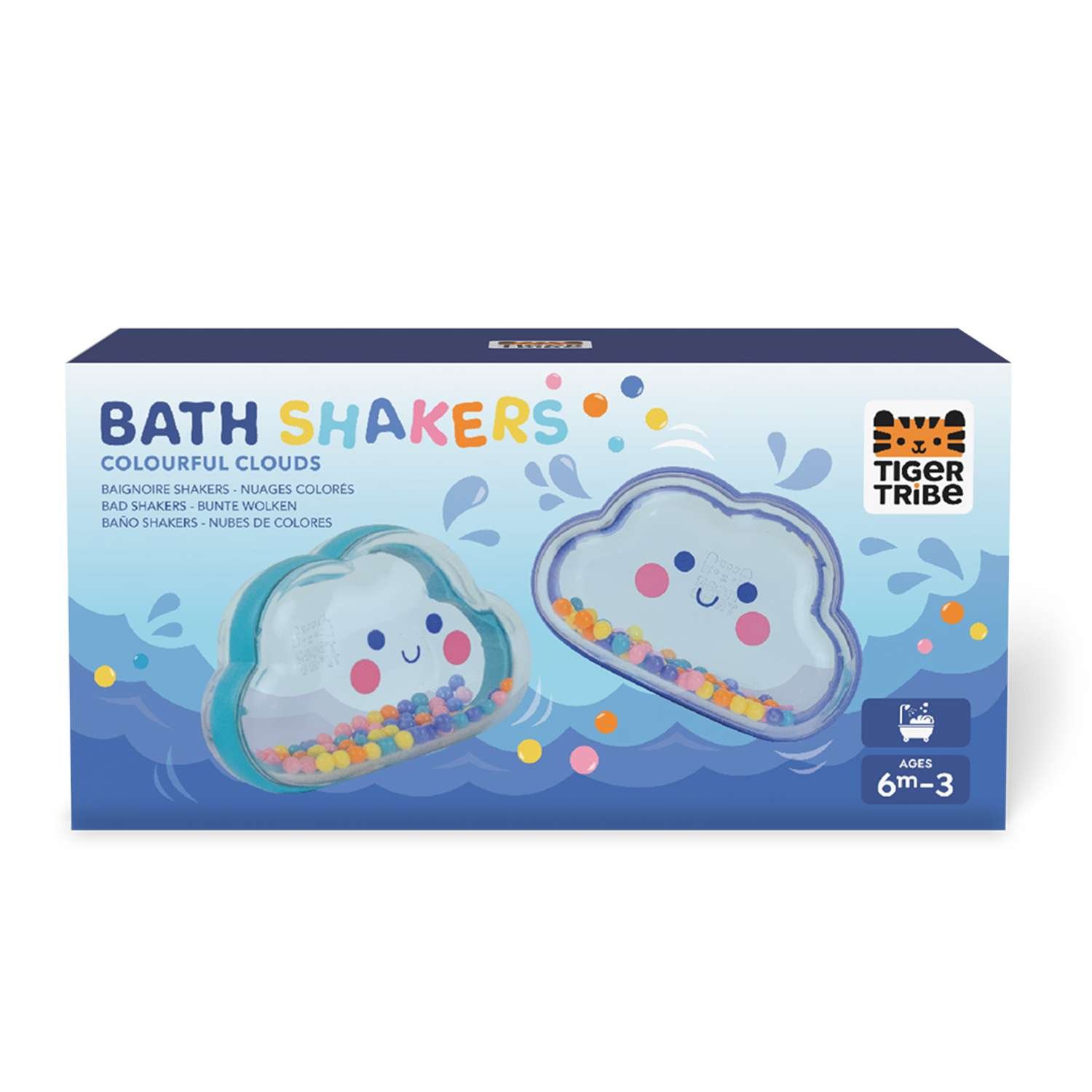 Tiger Tribe Colourful Clouds Bath Shakers - 6 Months +