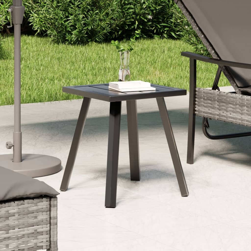 Walplus Steel Outdoor Furniture Set - Anthracite - 34 x 34 x 38 cm