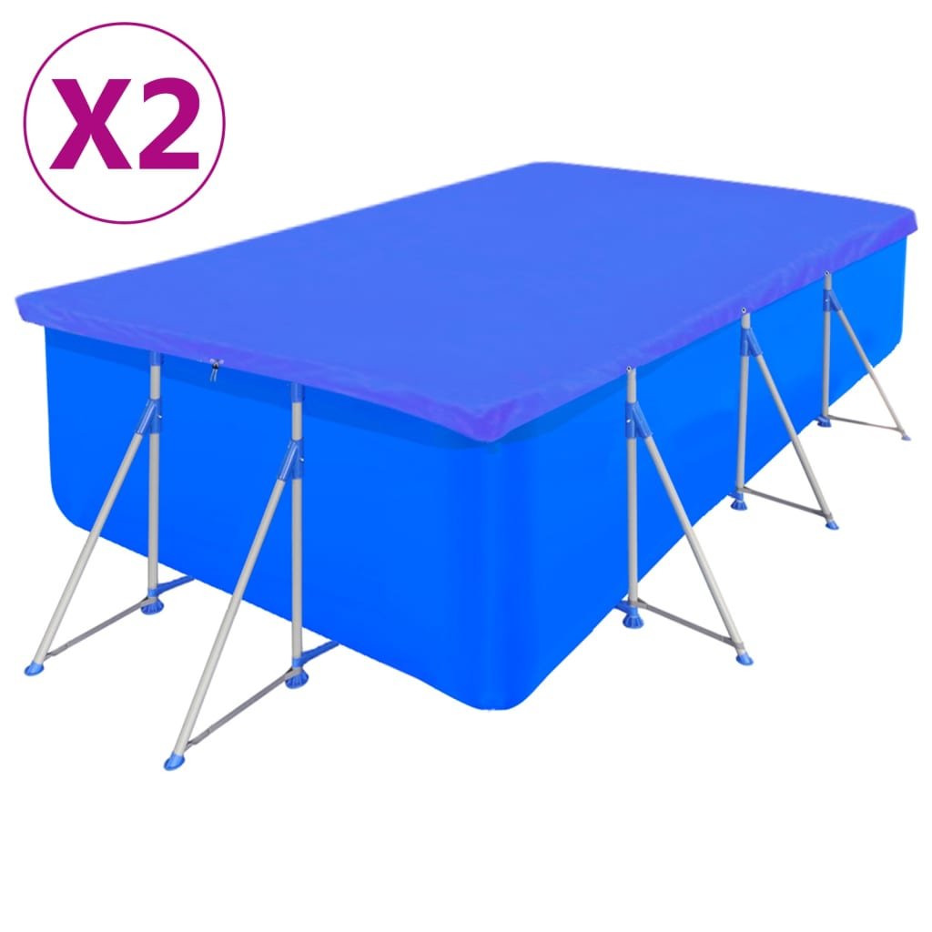 Walplus Polyethylene Pool Cover - Dark Blue - 400 x 207 x 10 cm