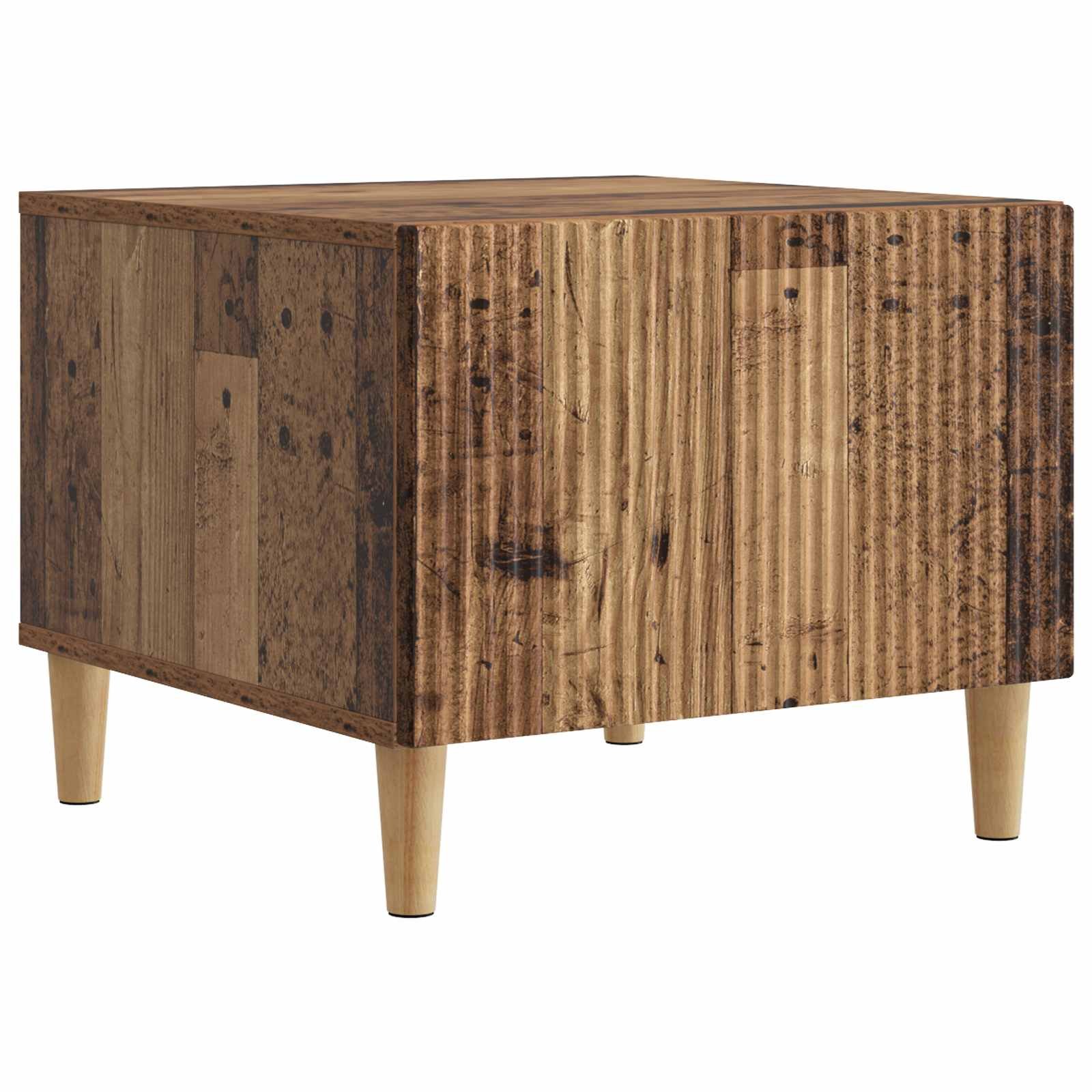 Walplus Engineered Wood Coffee Table - Old wood - 49 x 50 x 40 cm