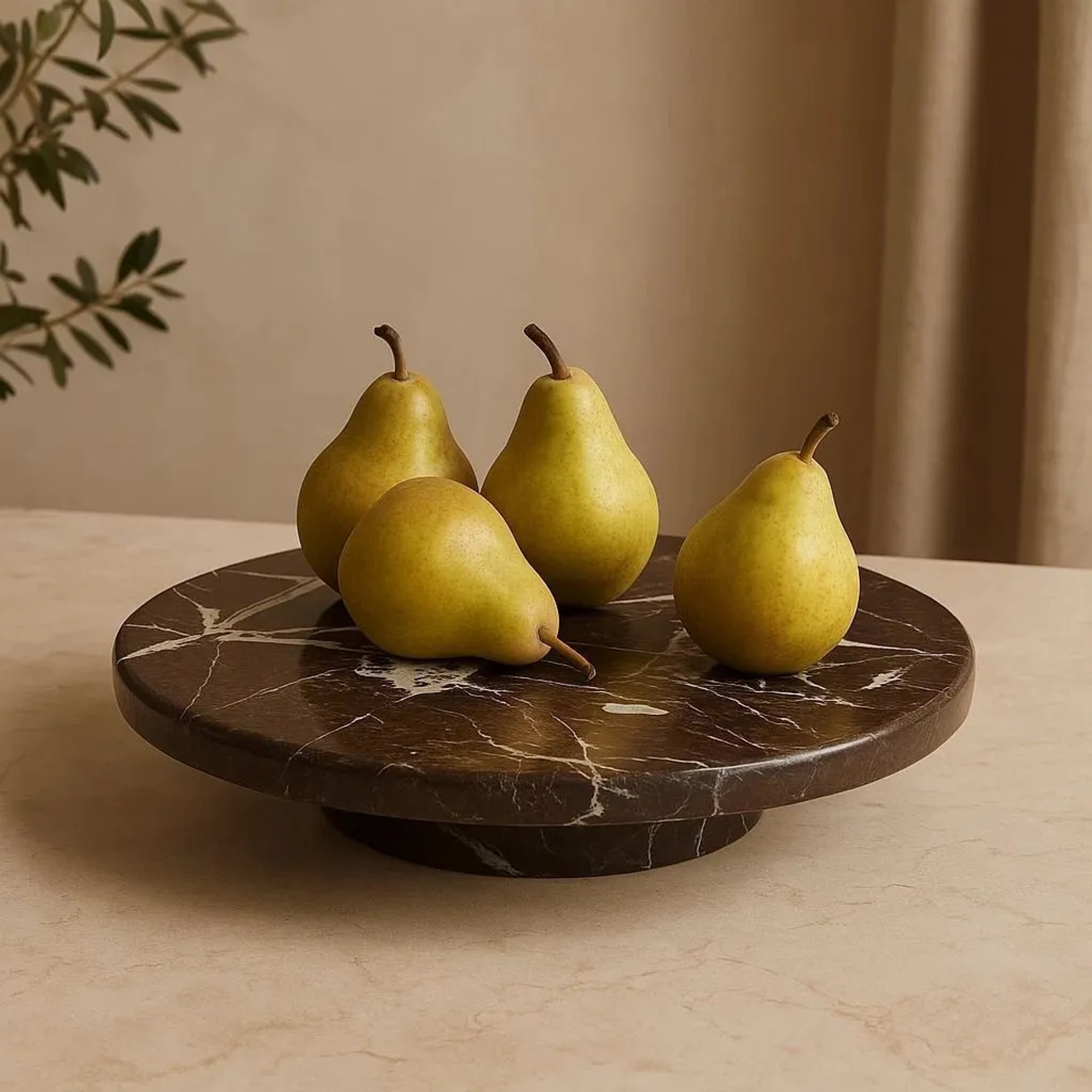Orsina Salmo Marble Lazy Susan - Assorted