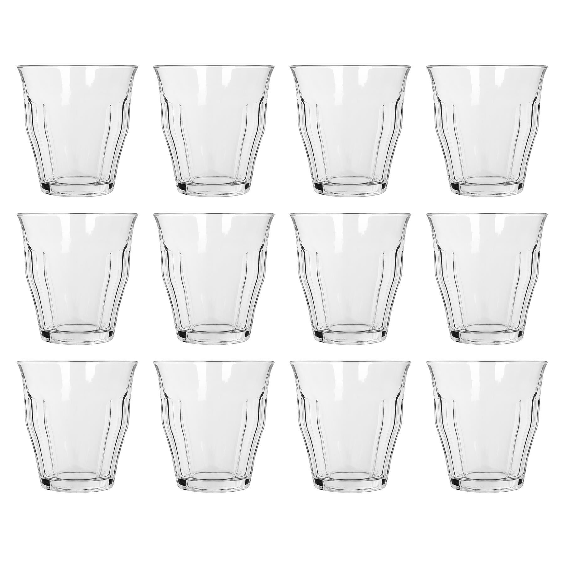Argon Tableware Fluted Glass Water Glasses - Pack of 12