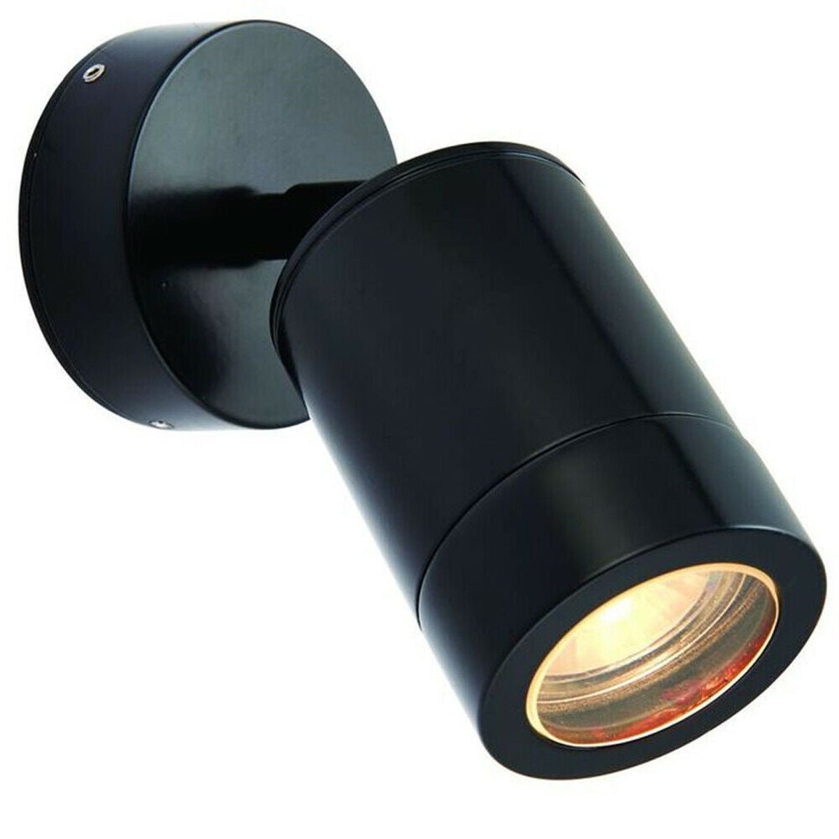 Loops Direct 8cm Odyssey Aluminium Outdoor Adjustable Spotlight - Satin Black