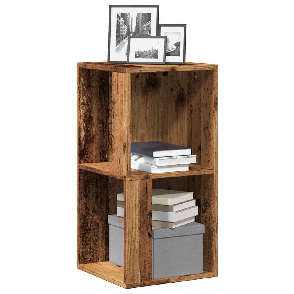 Walplus Engineered Wood Cabinet - Dark Wood - 33 x 33 x 67 cm