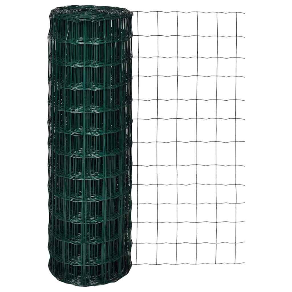 Walplus Pvc-coated Iron Fence Panels - Green - 2500 x 0.22 x 120 cm
