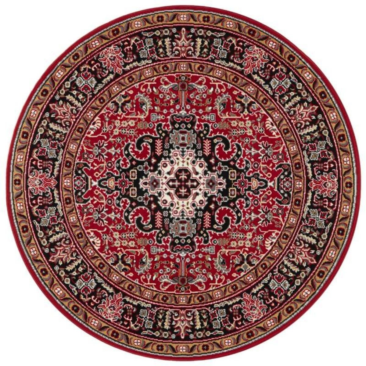 Hanse Home Red Oriental Skazar Isfahan Vintage Bordered Round Rug - 160cm