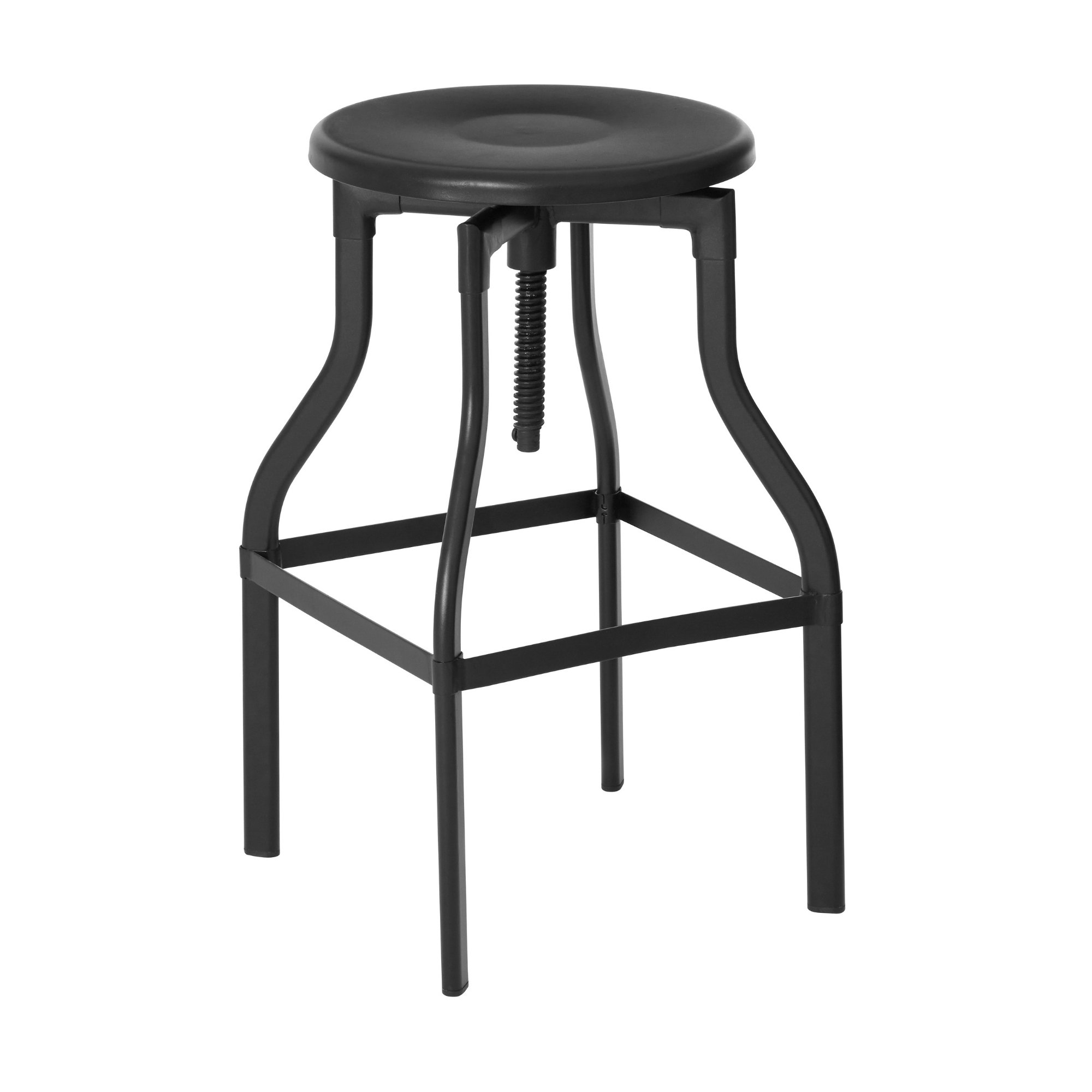 Orsina New Foundry Adjustable Metal Bar Stool – Black