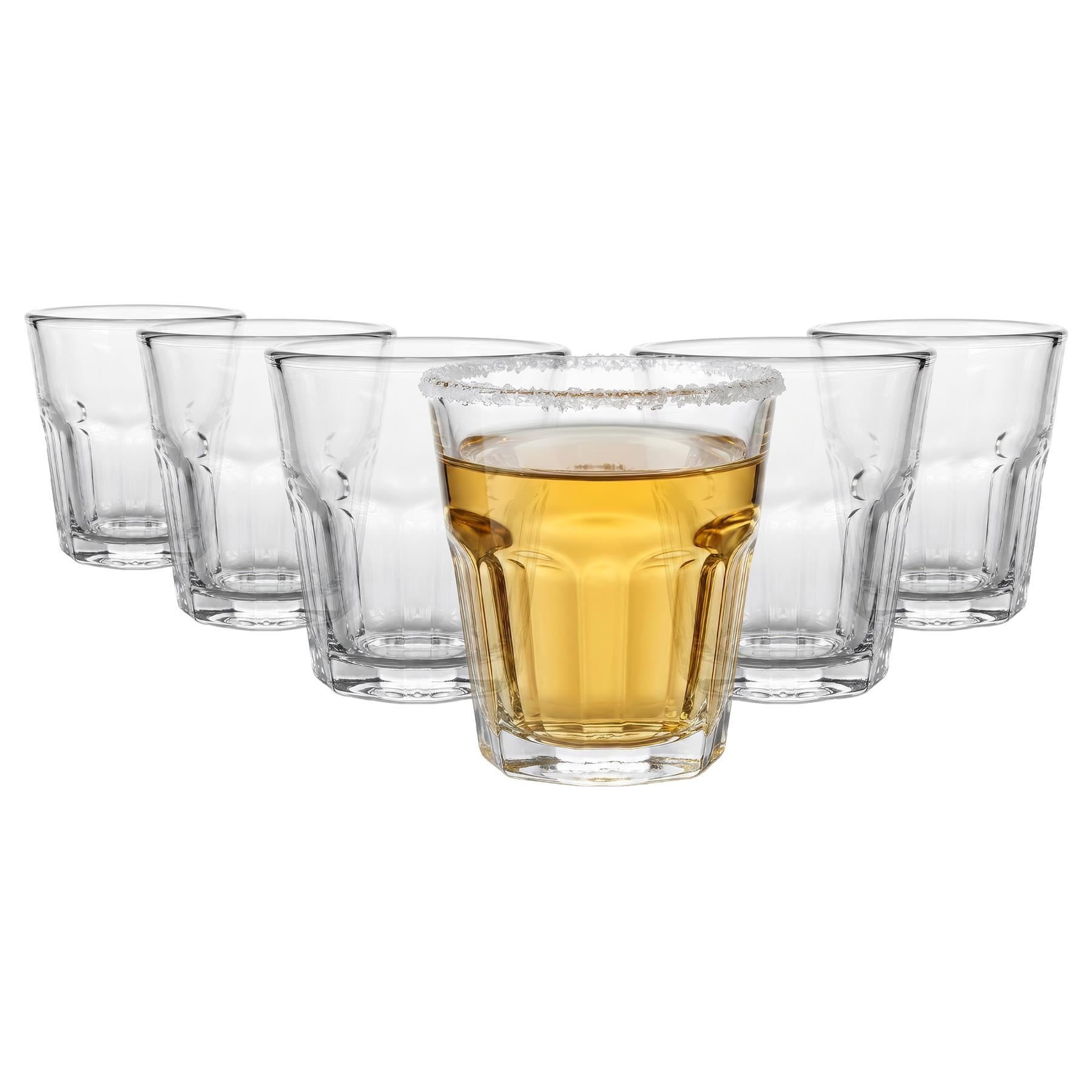 Argon Tableware Panelled Shot Glasses - 55ml - Pack of 6
