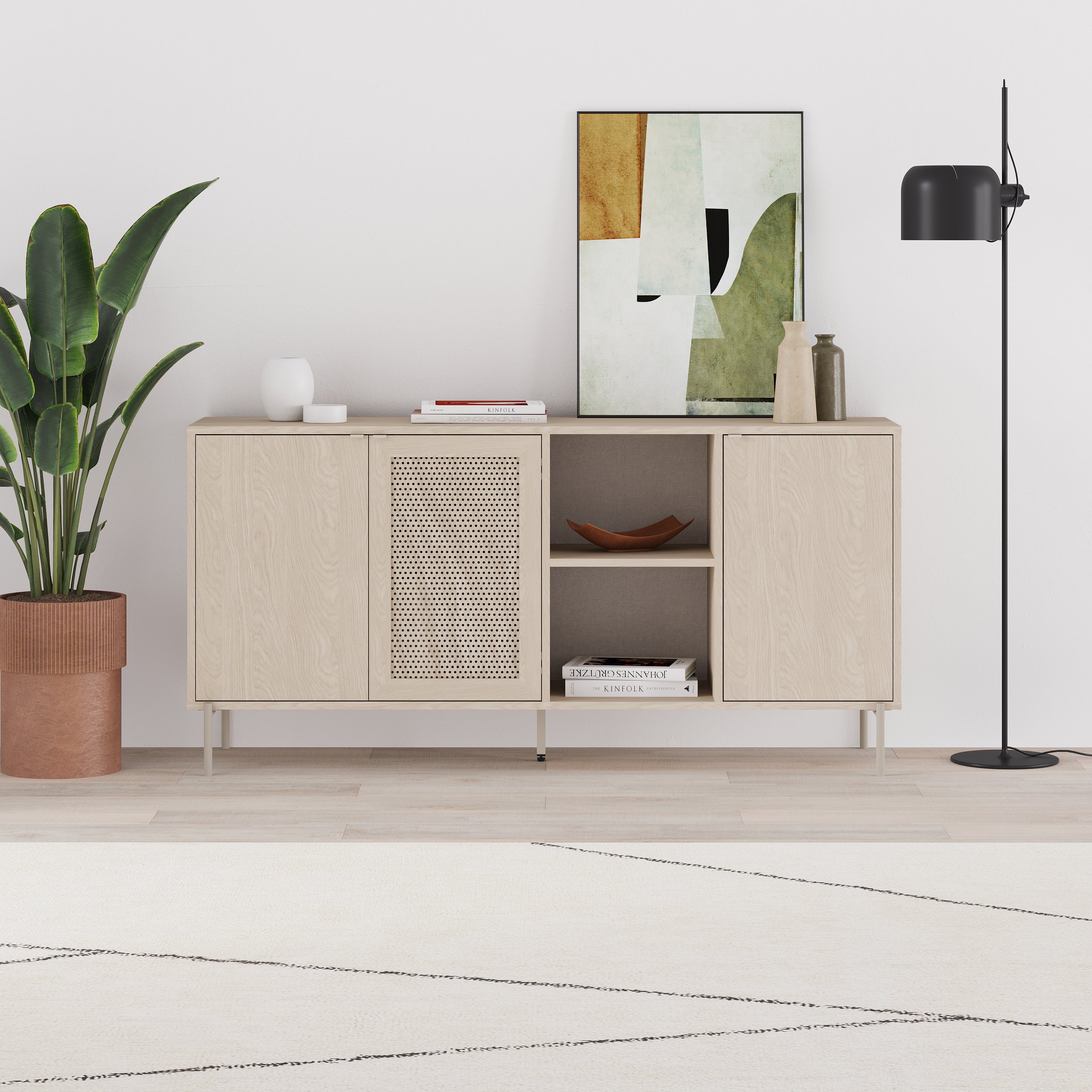 Decortie New Inca Sideboard - Light Oak