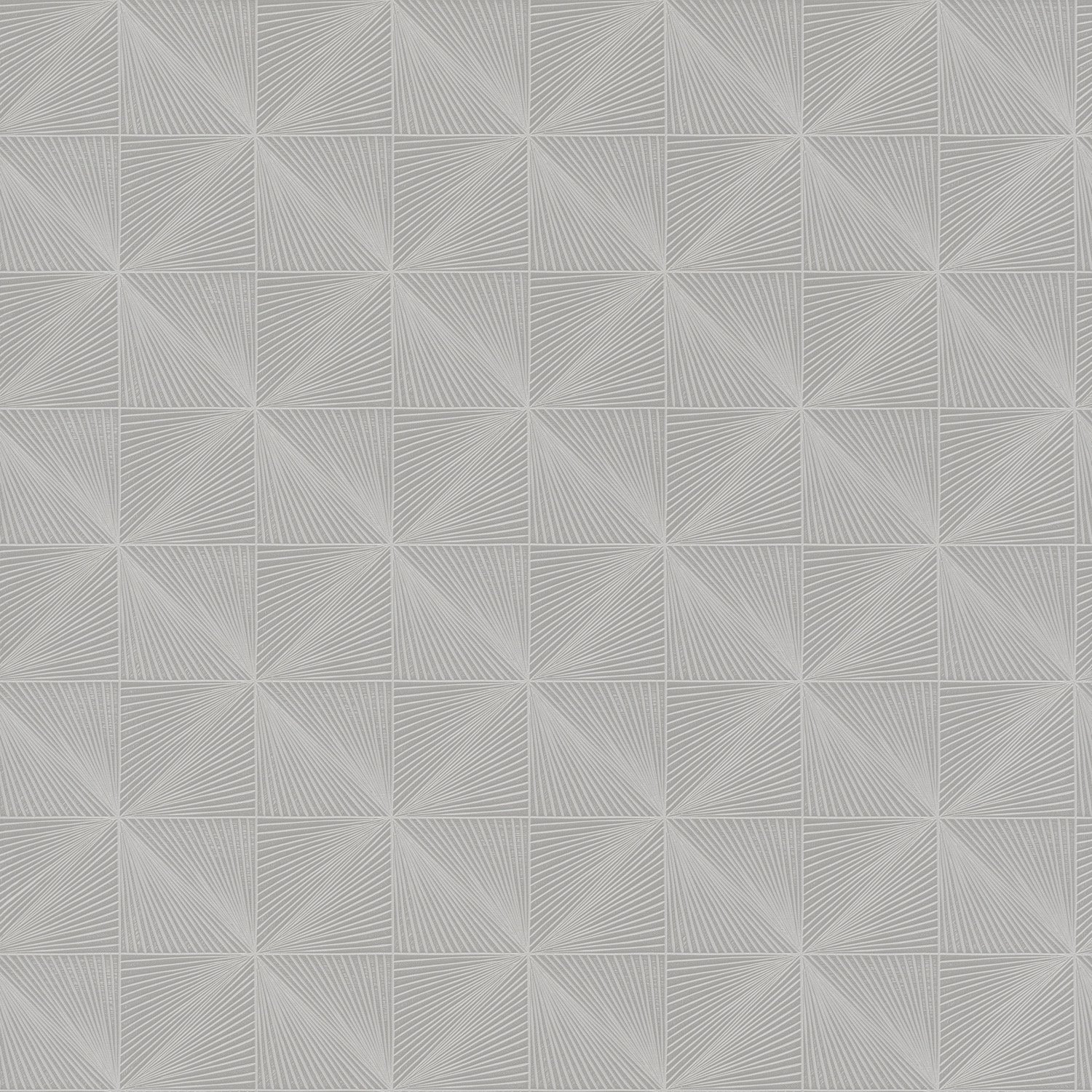 Grandeco Boutique Thuya Metallic Geo Embossed Wallpaper - Grey