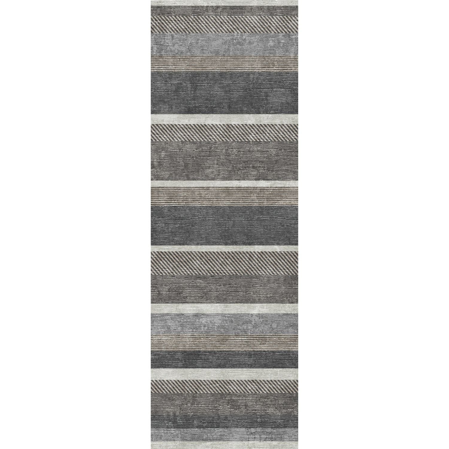 The Rugs Charcoal Nasrih Persian Classic Runner Rug - 60 x 180cm