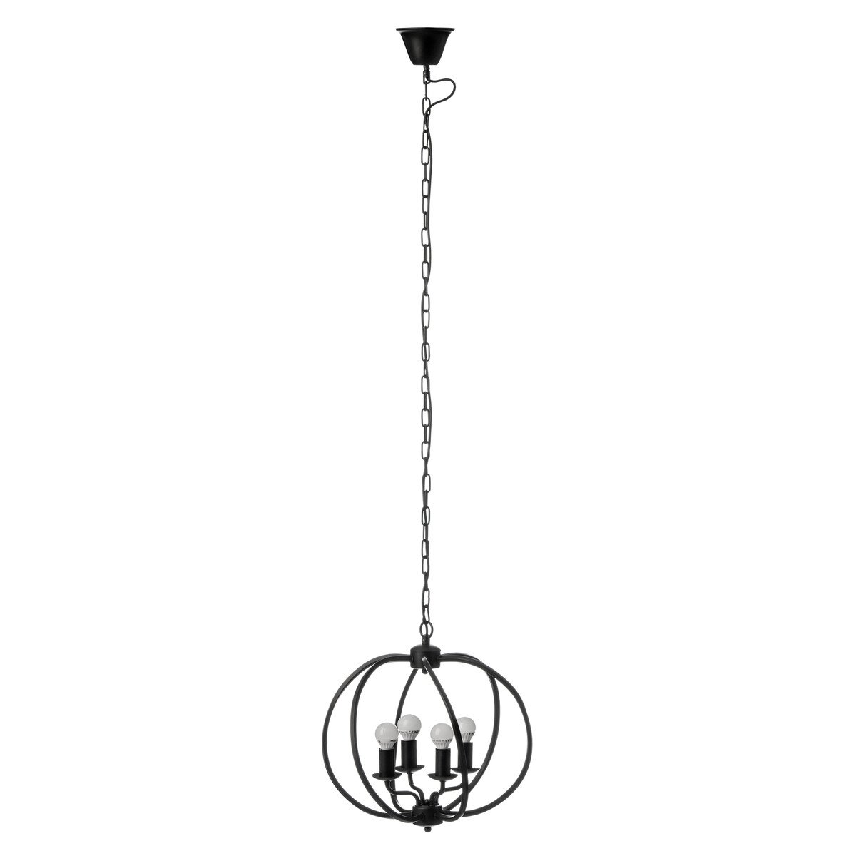 Orsina Aspen Matt Iron Pendant Light - Black