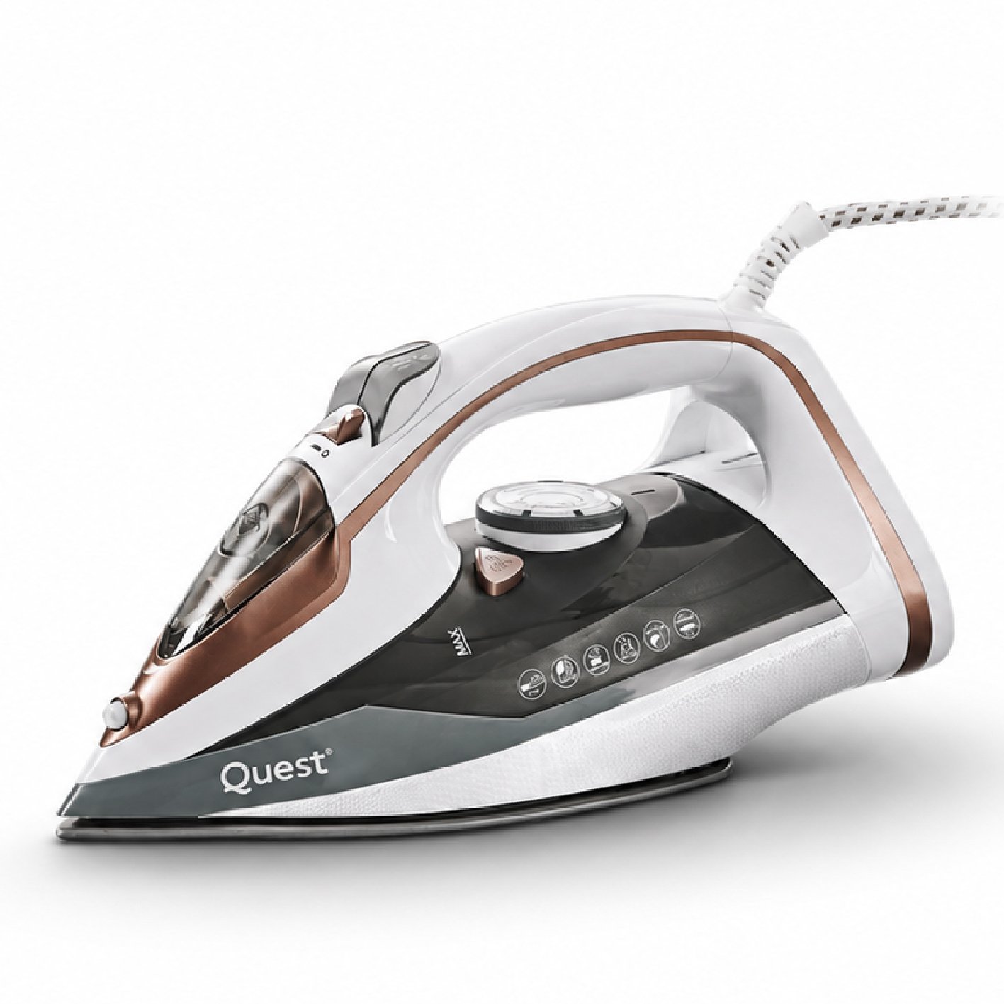 Quest 3000w Steam Iron - White