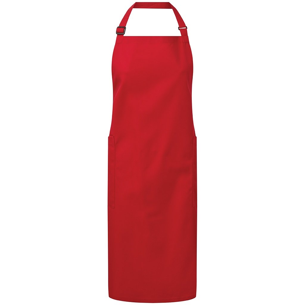 Premier Organic Fairtrade Certified Recycled Full Apron - Red