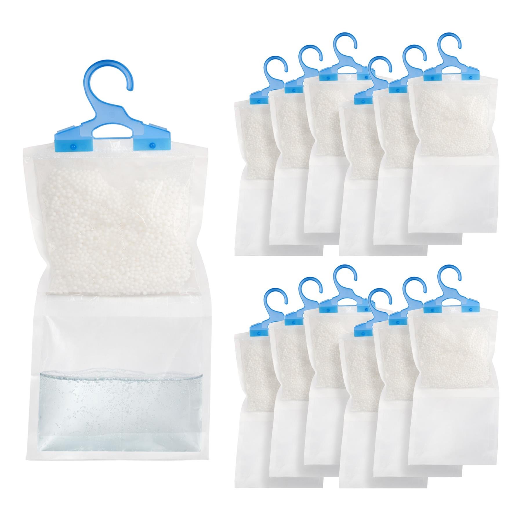 Harbour Housewares Hanging Wardrobe Dehumidifiers - Pack of 12 - 230g
