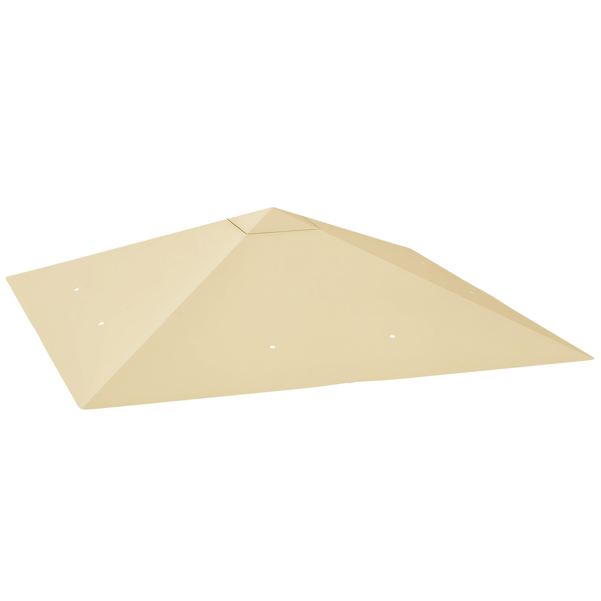 Outsunny Garden Gazebo Canopy Cover with Drain Holes Top Cover Only - Beige