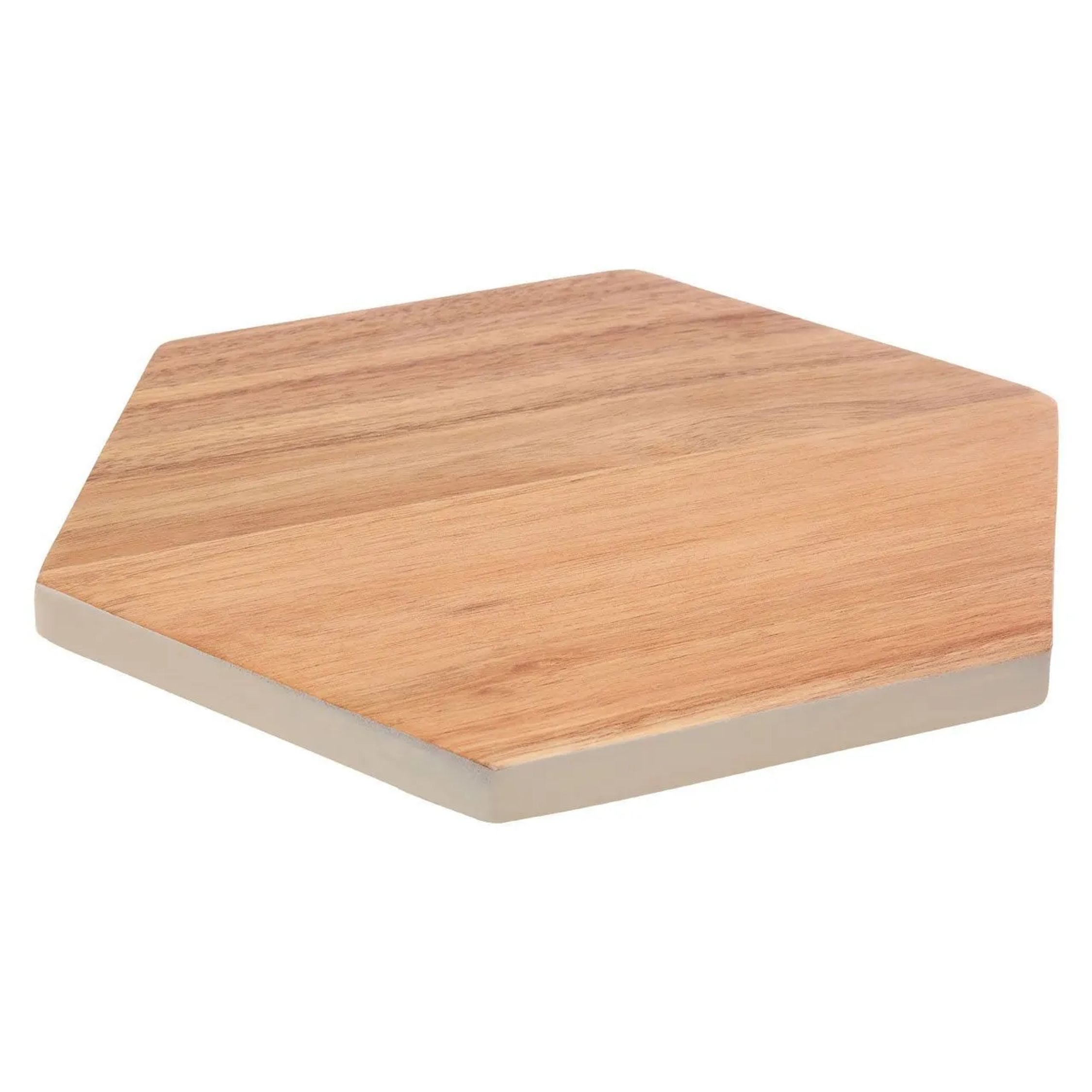 Orsina Socorro Acacia Wood Chopping and Serving Board - White