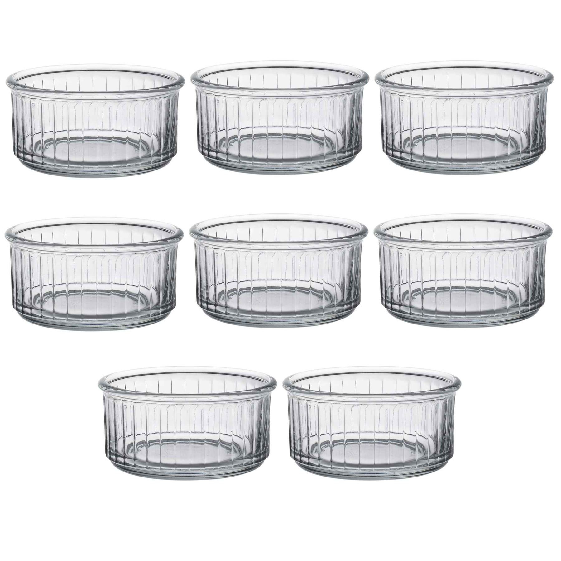 Duralex 10cm Oven Chef Glass Ramekins - Pack of 8