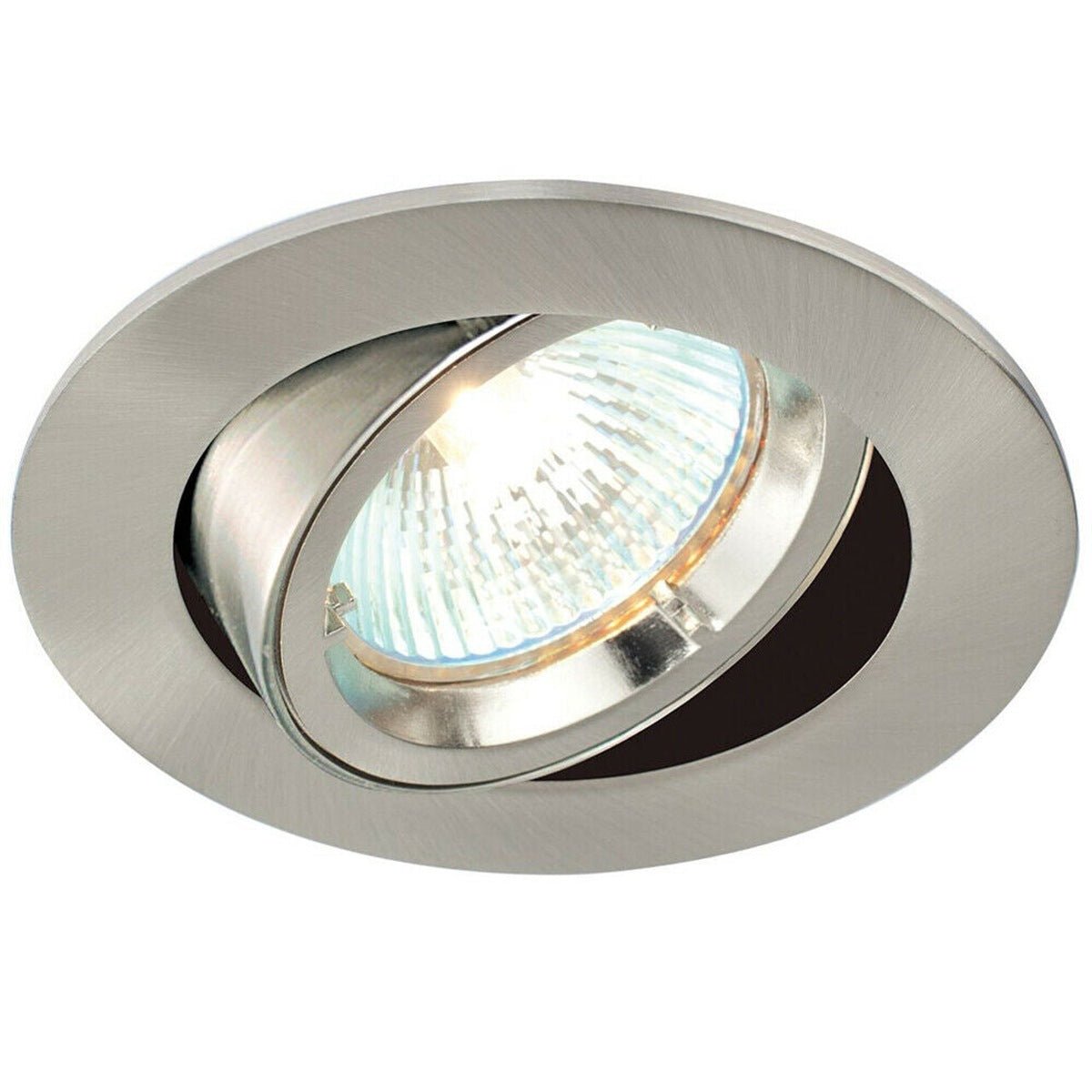 Loops Direct Die-Cast Aluminium Tilting Downlight - Satin Nickel