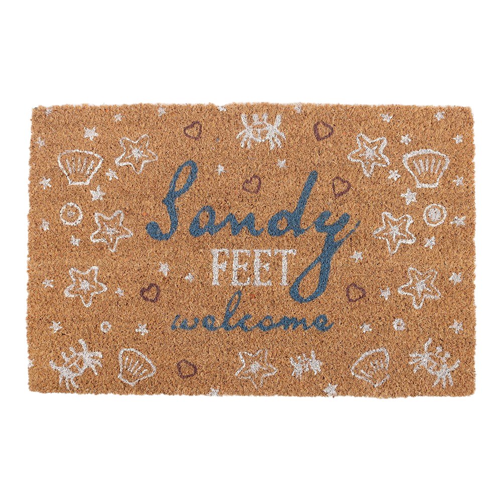 Something Different Sandy Feet Welcome Door Mat - Natural