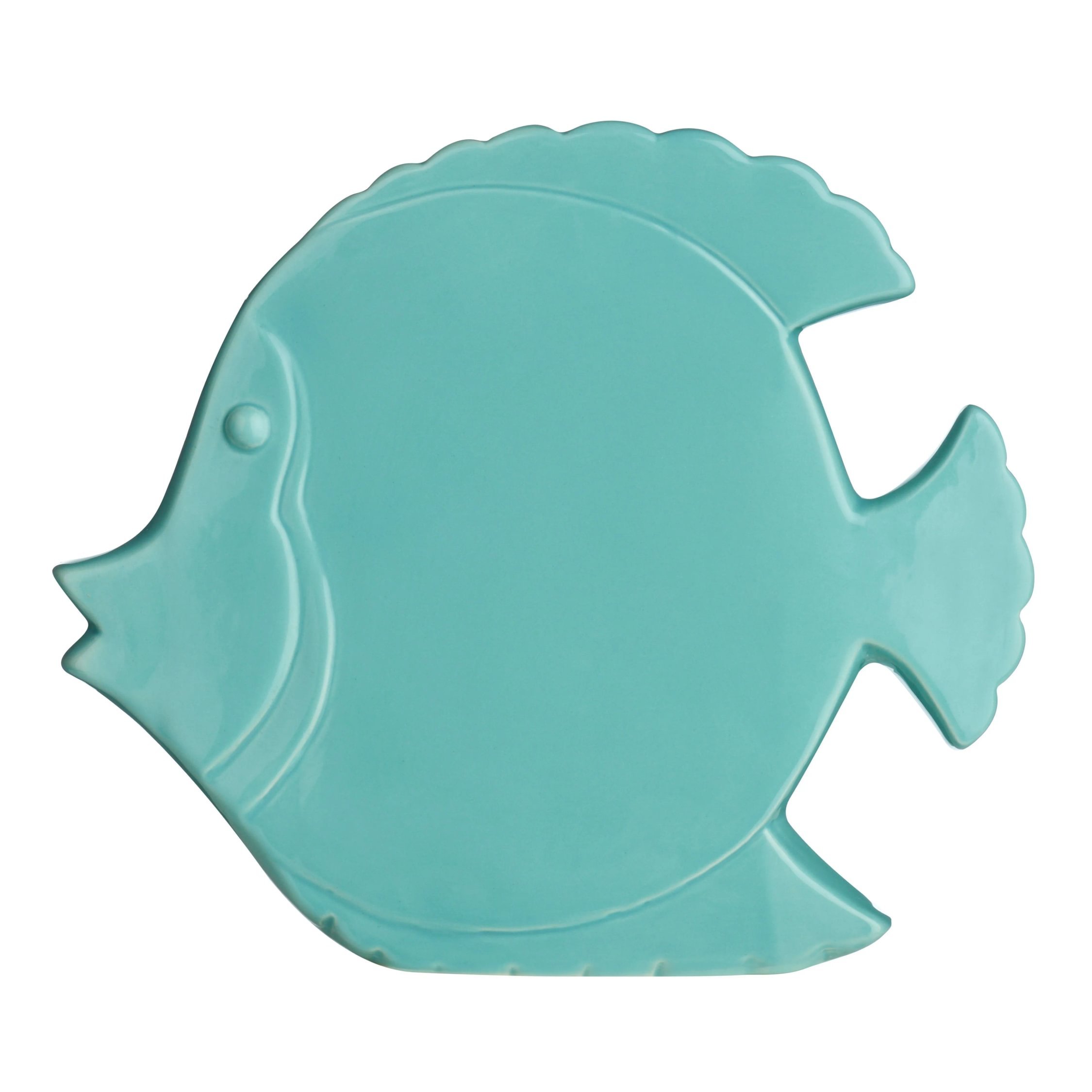 Orsina Fish Ceramic Wall Art - Turquoise