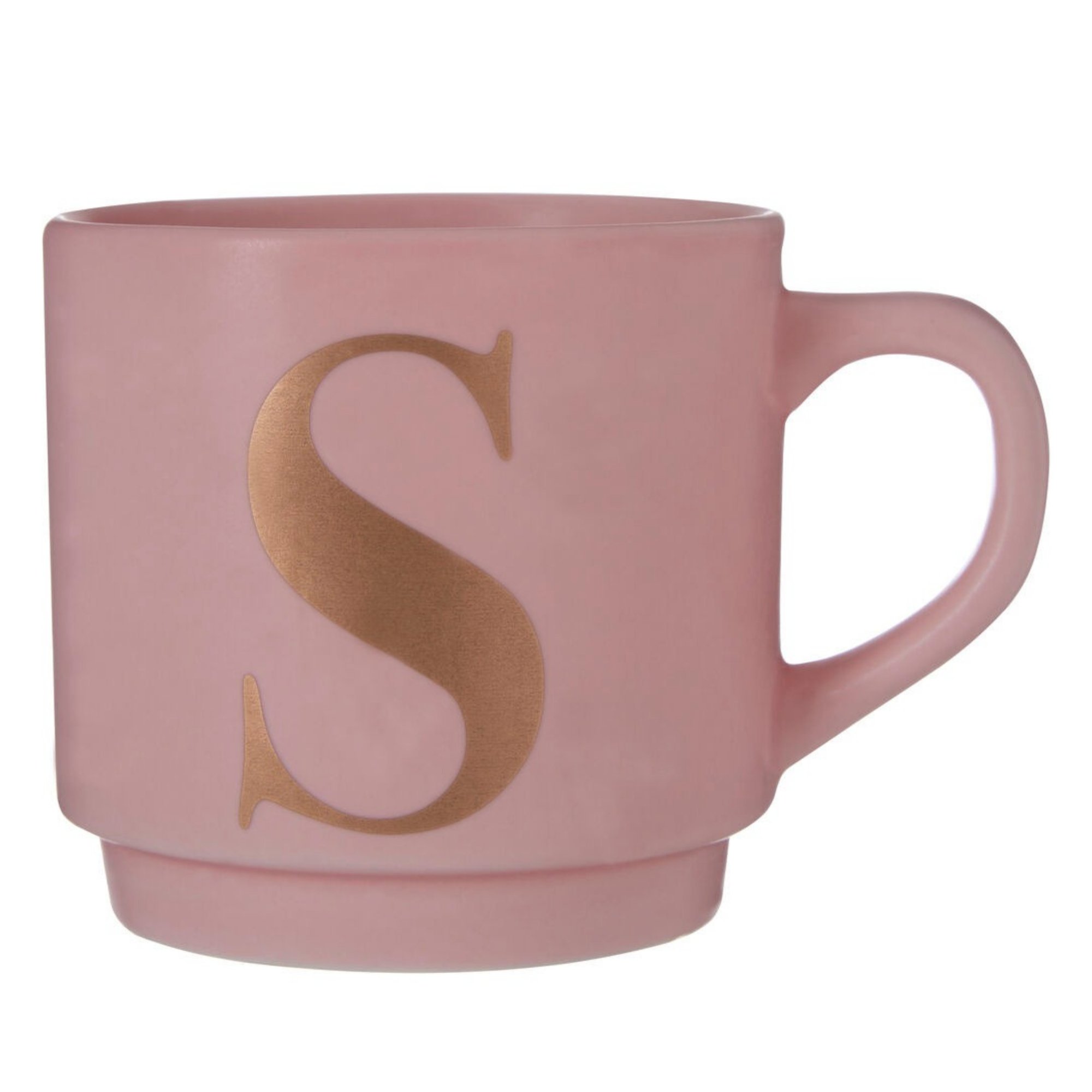 Orsina Signet S Monogram Mug – Pink
