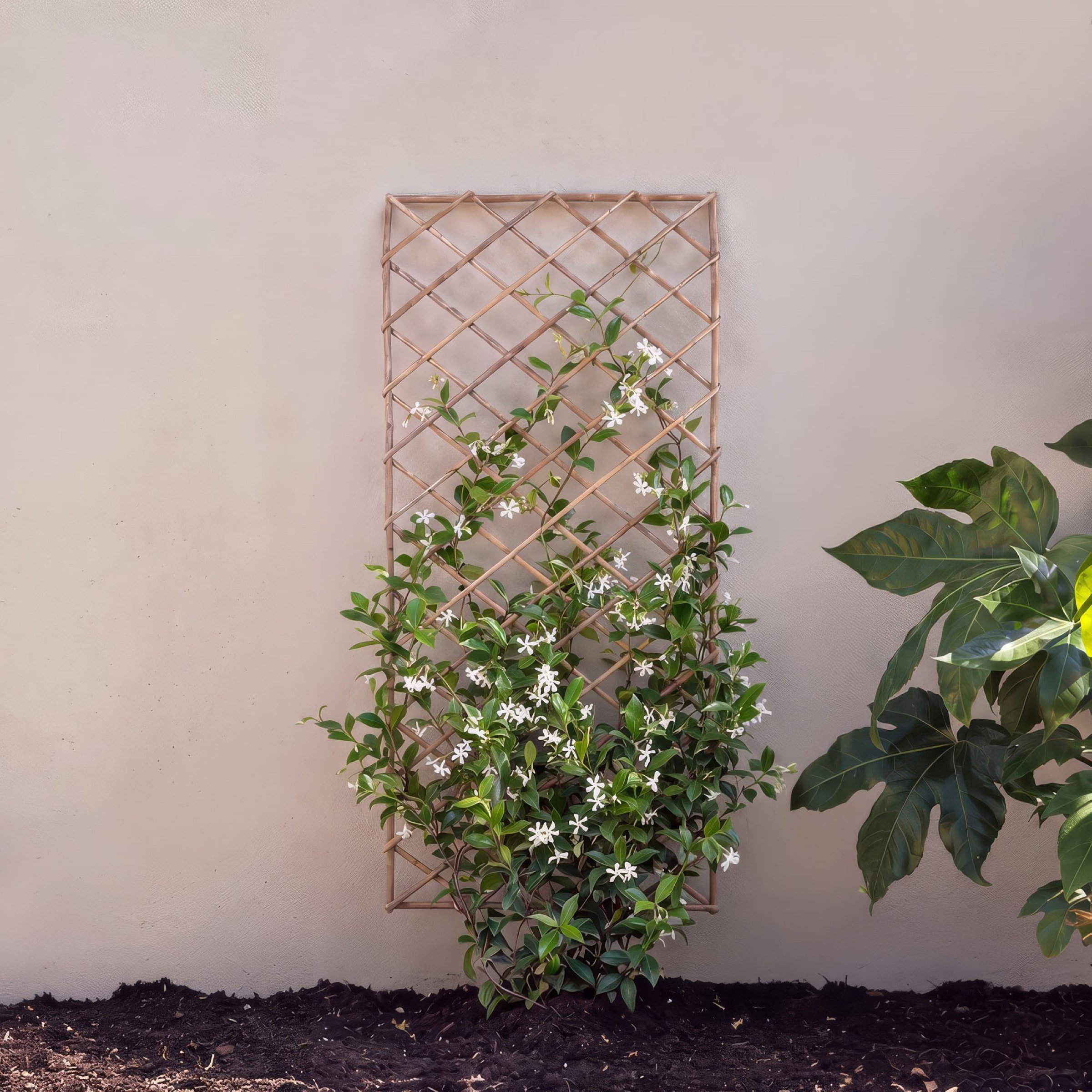 Primrose Square Natural Willow Garden Trellis Panel - 180cm x 60cm