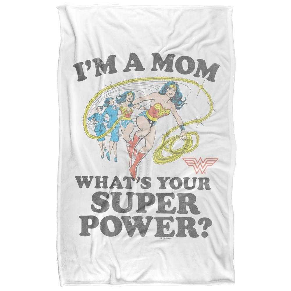 Wonder Woman I'm A Mom Soft Touch Blanket - 152cm x 127cm