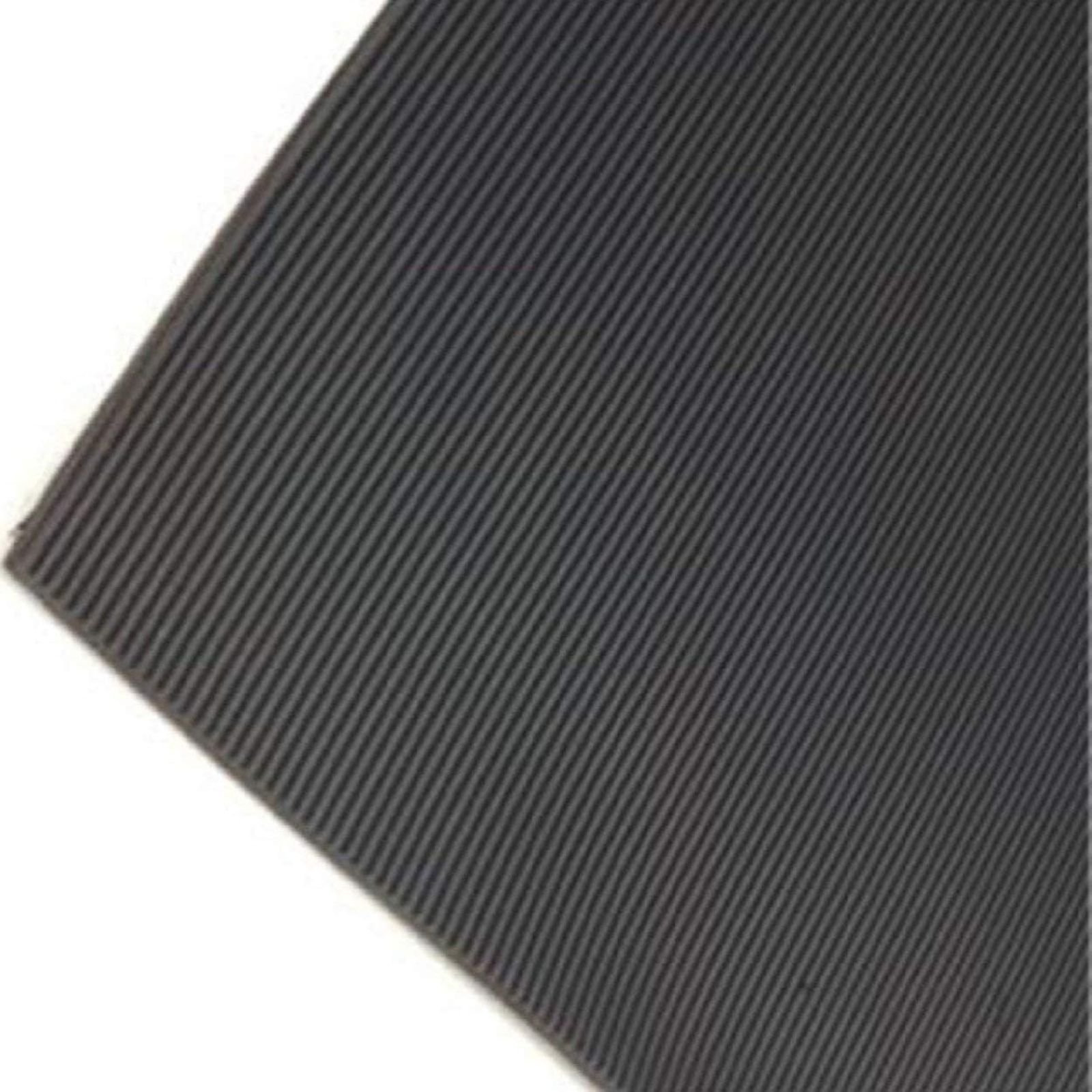 Ark Mat 3mm Thick Fine Ribbed Rubber Roll Flooring - 1m x 1m