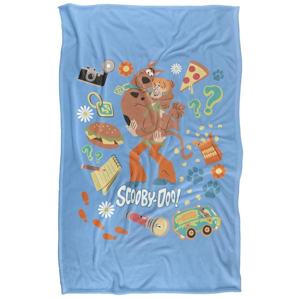 Scooby Doo Food Soft Touch Blanket - 147cm x 91cm