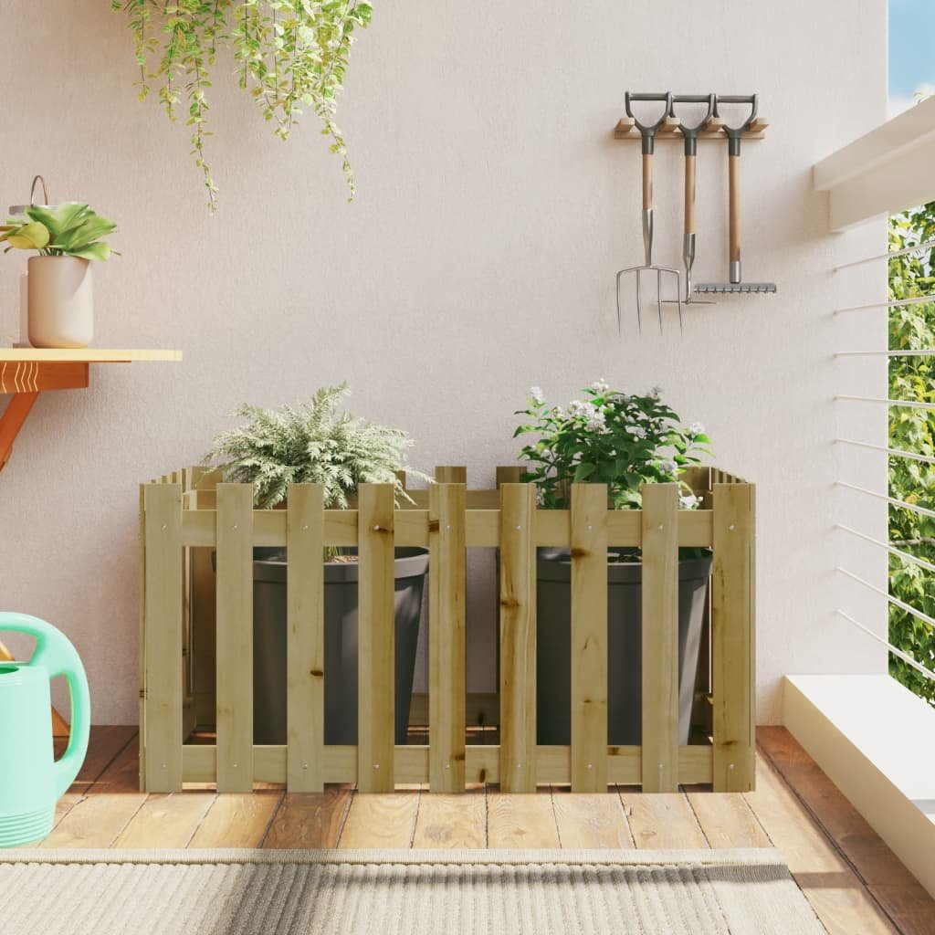 Walplus Wood Raised Garden Bed V3 - 100 x 50 x 50 cm