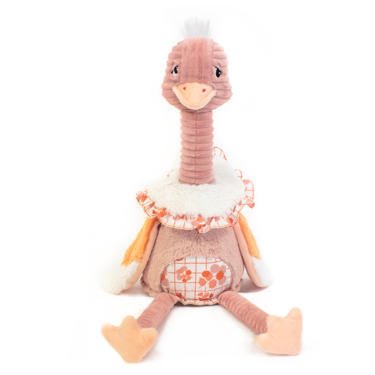 Les Deglingos Pomelos the Ostrich Original Plush - 33cm
